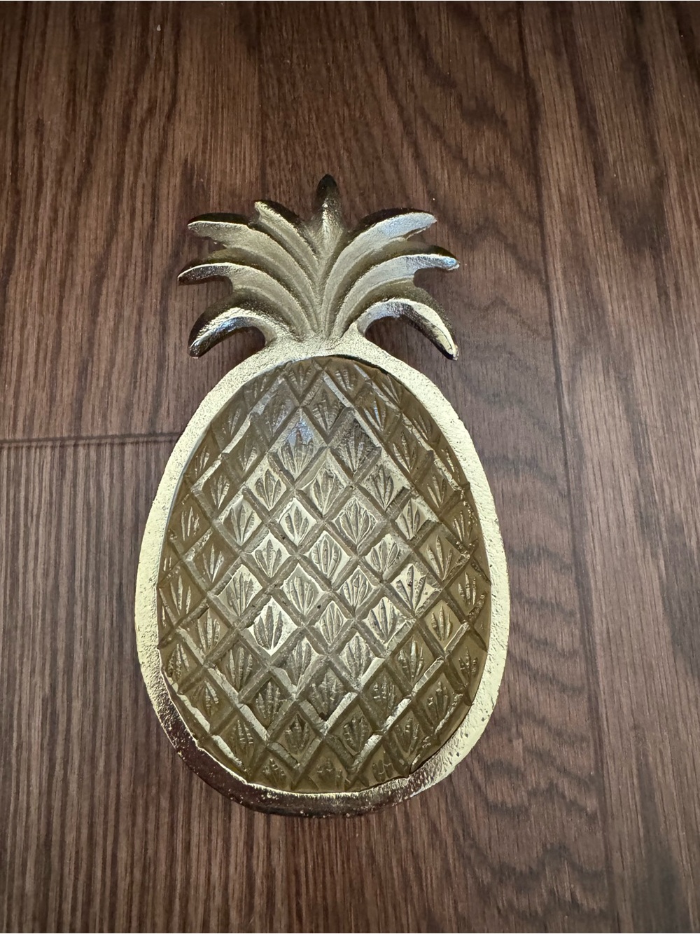Brass Pineapple Decorative Tray
